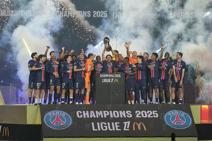 psgauxerre120250519-68aac3fbc245a PSG gần như 'nuốt' toàn bộ tiền thưởng của cả Ligue 1 mỗi lần vô địch (Ảnh: Christophe Ena).